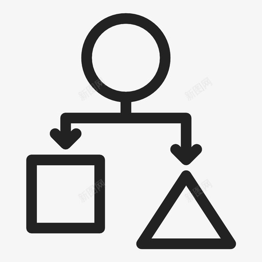 算法应用图表图标svg_新图网 https://ixintu.com 图表 应用 流程图 算法 管理