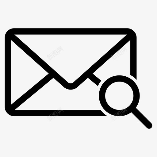 电子邮件查找计算机邮件信封图标svg_新图网 https://ixintu.com 信件 信封 电子邮件查找 计算机邮件 邮寄