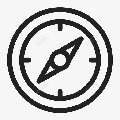 指南针区域方向图标svg_新图网 https://ixintu.com gps 北 区域 南 指南针 方向