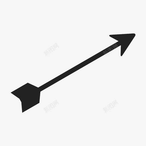 箭头螺栓弓箭图标svg_新图网 https://ixintu.com 弓箭 箭头 索引 螺栓 轴
