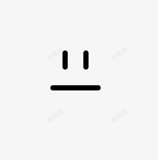 斯多葛表情脸图标svg_新图网 https://ixintu.com 扑克脸 斯多葛 无语 脸 表情 面部表情
