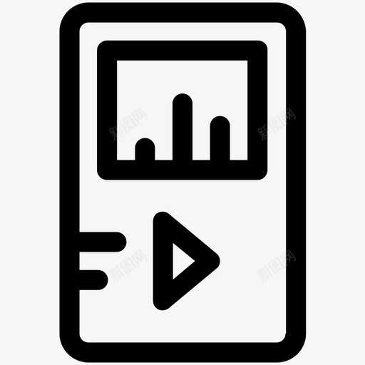 mp3播放器ios设备ipod图标svg_新图网 https://ixintu.com ios设备 ipod mp3播放器 mp4播放器 科技可爱图标 随身听 音乐播放器