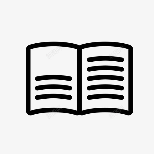 书书页阅读图标svg_新图网 https://ixintu.com 书 书页 学习 学校 学校学习 阅读