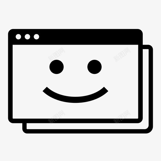 微笑的窗口快乐的模态的图标svg_新图网 https://ixintu.com 微笑 微笑的窗口 快乐的 有脸的窗口 模态的 漂亮的窗口