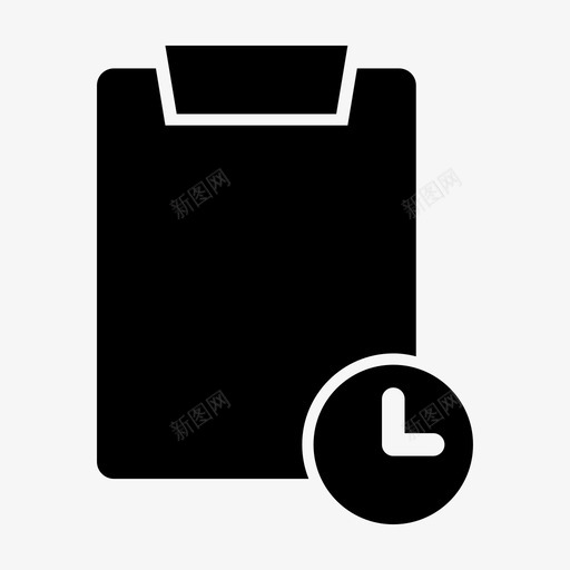 等待剪贴板知识记事本图标svg_新图网 https://ixintu.com 任务计划 剪贴板 办公文具 知识 等待剪贴板 策略制定者 记事本