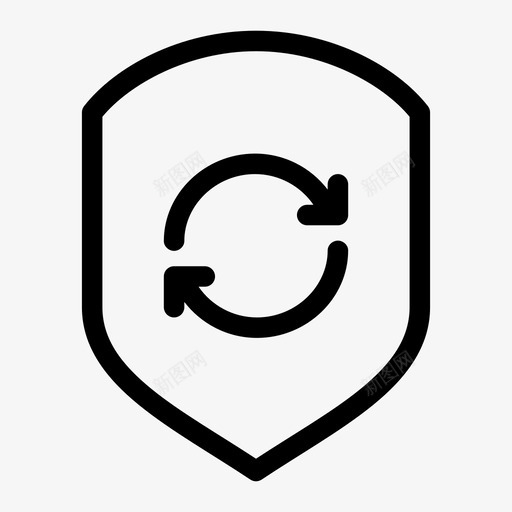 屏蔽同步防病毒安全徽章图标svg_新图网 https://ixintu.com 安全徽章 安全标记 安全检查 屏蔽同步 特洛伊木马 防病毒