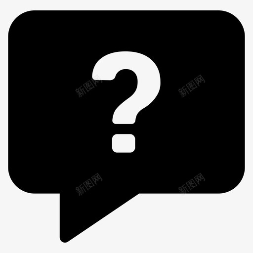 问题询问帮助图标svg_新图网 https://ixintu.com 帮助 支持 消息传递第二卷 询问 问号 问题