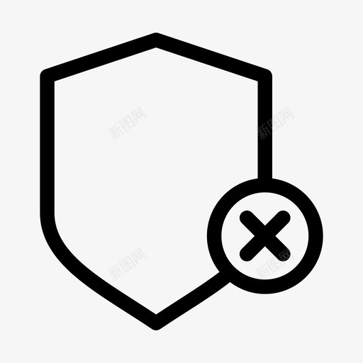 护盾移除安全脉冲图标svg_新图网 https://ixintu.com 互联网 保护 取消 安全 护盾移除 振荡 放牧 脉冲 防御 震颤