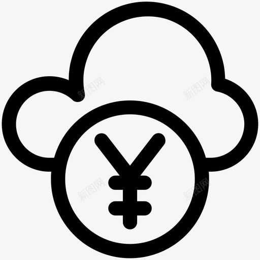 在线商务云计算在线工作图标svg_新图网 https://ixintu.com 云计算 云计算可爱的图标 在线商务 在线工作 日元 网络商务