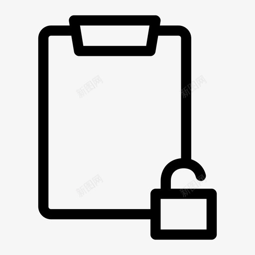 解锁剪贴板数据信息知识图标svg_新图网 https://ixintu.com 任务板 剪贴板 办公文具 数据信息 知识 解锁剪贴板 记事本
