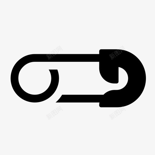 安全别针钮扣衣服图标svg_新图网 https://ixintu.com 安全别针 手握 消耗品 缝纫 衣服 针 钮扣