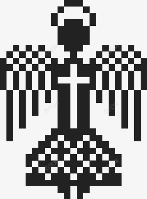 撒丁天使基督教圣洁图标svg_新图网 https://ixintu.com 圣洁 基督教 宗教 撒丁天使 翅膀