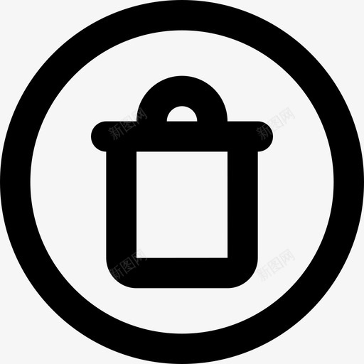 垃圾桶删除拒绝图标svg_新图网 https://ixintu.com 删除 剪切一套可爱的线图标 垃圾桶 完美的用户界面和功能图形的基础上的24x24像素网格 拒绝 独特的风格