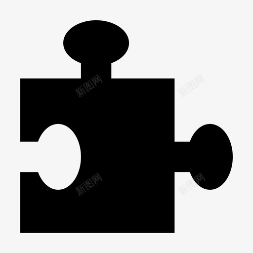 拼图游戏补丁图标svg_新图网 https://ixintu.com 商业字形 拼图 游戏 补丁