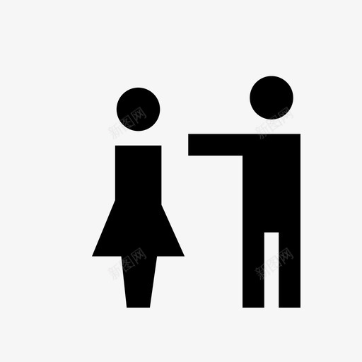 夫妻吵架家庭女友图标svg_新图网 https://ixintu.com 关系 夫妻吵架 女友 家庭 男人