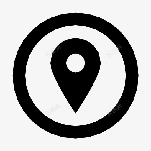定位销地址gps图标svg_新图网 https://ixintu.com gps 地址 定位销 导航
