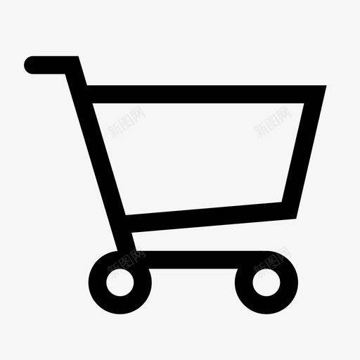 购物车物品产品图标svg_新图网 https://ixintu.com 产品 物品 购物袋 购物车