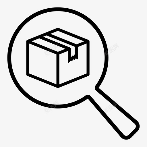 搜索产品交付查找图标svg_新图网 https://ixintu.com 交付 提纲交付2 搜索产品 查找 物流