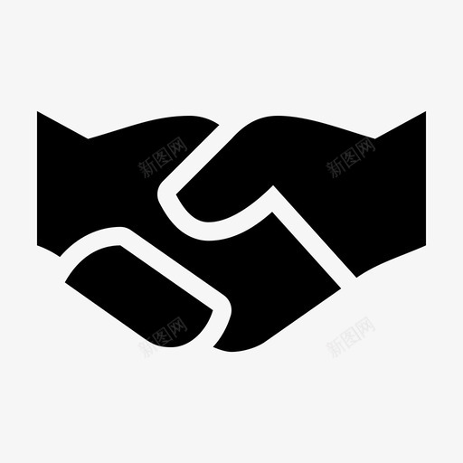 友谊问候握手图标svg_新图网 https://ixintu.com 介绍 友谊 合作伙伴 握手 社交标志 问候