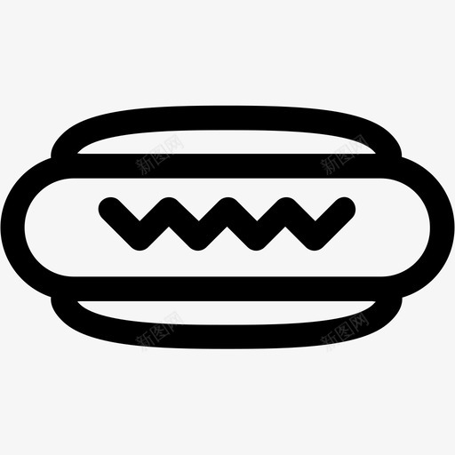 热狗快餐零食图标svg_新图网 https://ixintu.com wsd系列混合食品 快餐 热狗 零食