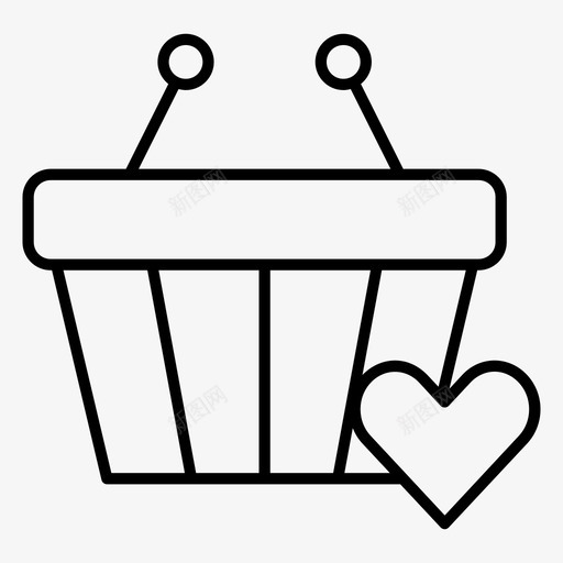 购物篮式电子商务市场图标svg_新图网 https://ixintu.com 市场 电子商务 网上商店 网上购物车 网购 购物篮式 购物车