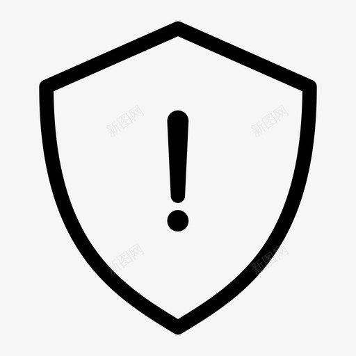 屏蔽警告防病毒防御图标svg_新图网 https://ixintu.com 安全 安全徽章 屏蔽警告 防御 防病毒