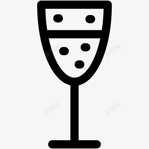 酒杯酒香槟图标svg_新图网 https://ixintu.com 婚礼和情人节可爱的图标 爱情 酒 酒杯 饮料 香槟