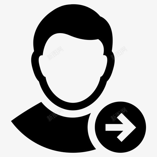 跟随者移动下一个图标svg_新图网 https://ixintu.com 下一个 化身第三卷 用户 移动 跟随者