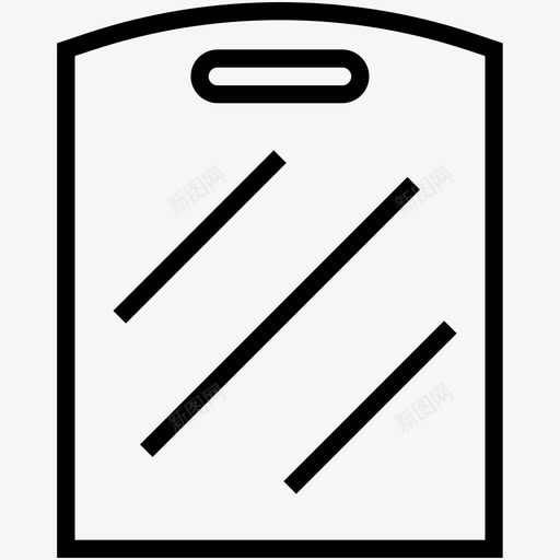 砧板1厨具图标svg_新图网 https://ixintu.com 1 厨具 厨具线图标 砧板