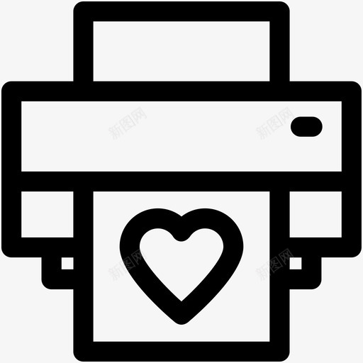 打印机传真机喷墨打印机图标svg_新图网 https://ixintu.com 传真机 喷墨打印机 婚礼和情人节可爱的图标 打印机 激光打印机 爱情