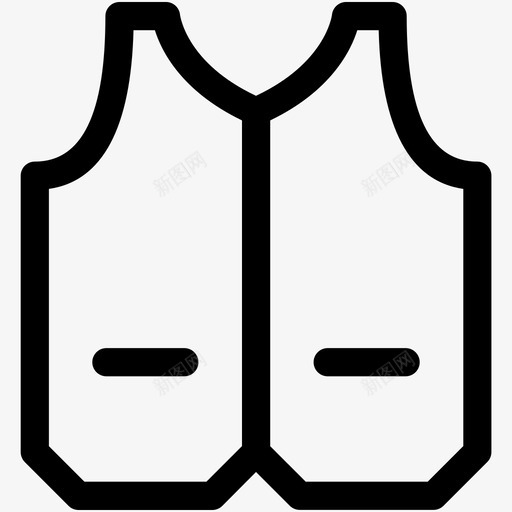马甲牛仔马甲时尚图标svg_新图网 https://ixintu.com 时尚 时尚与服装可爱的偶像 正装 牛仔马甲 男式马甲 马甲