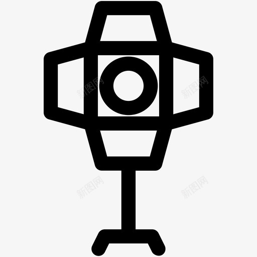 聚光灯摄像机灯摄影棚图标svg_新图网 https://ixintu.com 摄像机灯 摄影 摄影棚 电子图标集 聚光灯