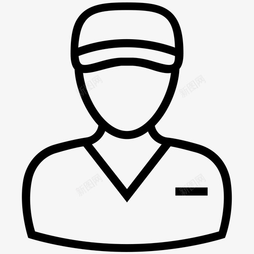 送货员使者披萨男孩图标svg_新图网 https://ixintu.com 使者 披萨男孩 职业线图标 舞男 送货员