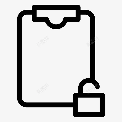 剪贴板解锁数据信息办公文具图标svg_新图网 https://ixintu.com 任务板 任务计划 剪贴板 剪贴板解锁 办公文具 战略制定者 数据信息