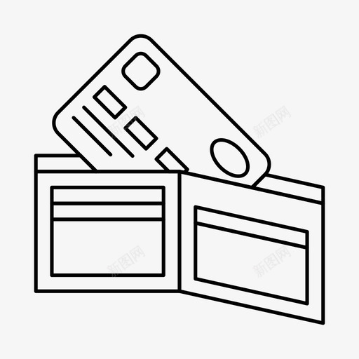 钱包卡现金图标svg_新图网 https://ixintu.com 信用卡 卡 现金 金融 钱 钱包