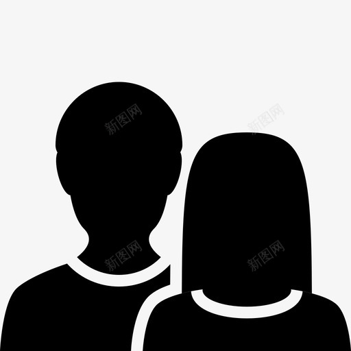 儿童男孩女孩图标svg_新图网 https://ixintu.com 儿童 女孩 孩子 用户和人物字形 男孩