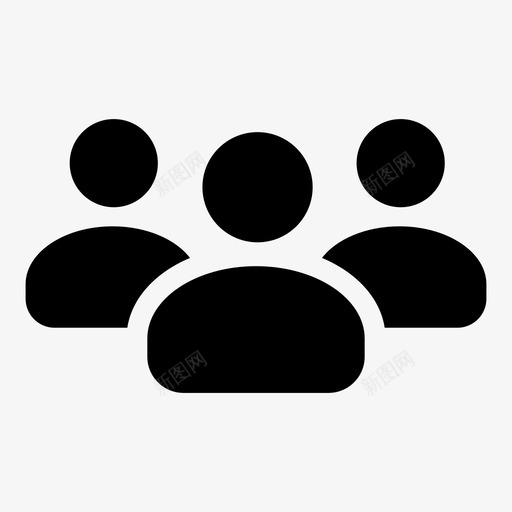 组通信人员图标svg_新图网 https://ixintu.com 人员 教育1 用户 社交 组 通信