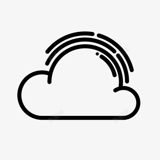 雾云霾图标svg_新图网 https://ixintu.com 云 天气 能见度 视野 雾 霾