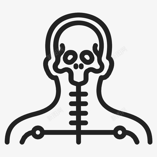 X光身体骨头图标svg_新图网 https://ixintu.com X光 医院 头骨 工作 身体 辐射 骨头 骨折 骨骼