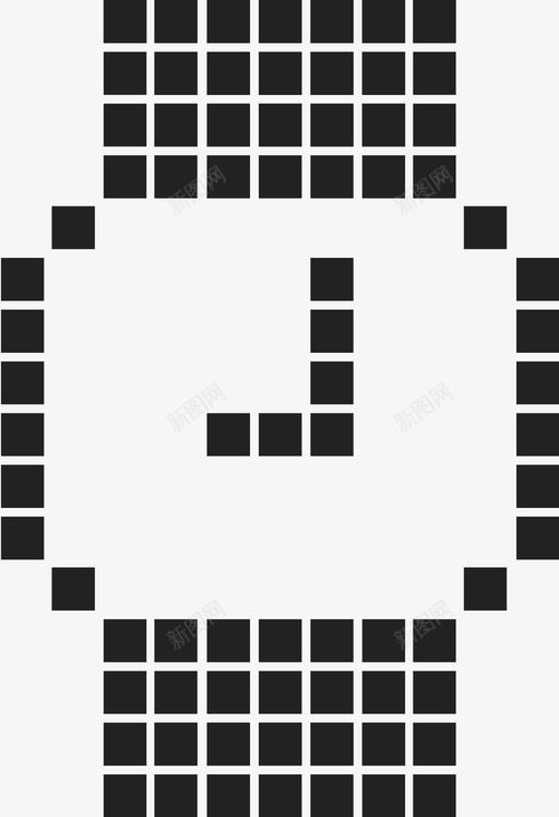 手表时钟iwatch图标svg_新图网 https://ixintu.com iwatch 像素 手表 时钟 时间