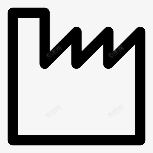 工厂建筑工业图标svg_新图网 https://ixintu.com mnml10 制造 工业 工厂 建筑 生产