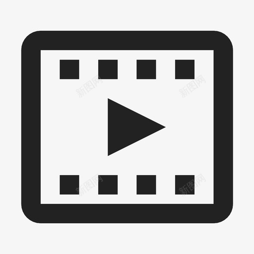 电影卷轴音轨图标svg_新图网 https://ixintu.com 卷轴 录像 电影 音轨