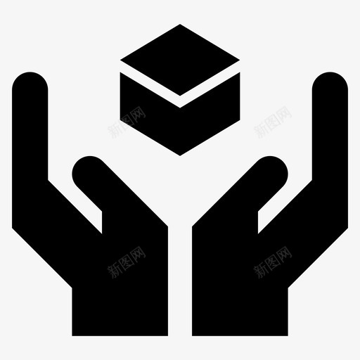 小心轻放易碎通用字形图标svg_新图网 https://ixintu.com 小心轻放 易碎 通用字形