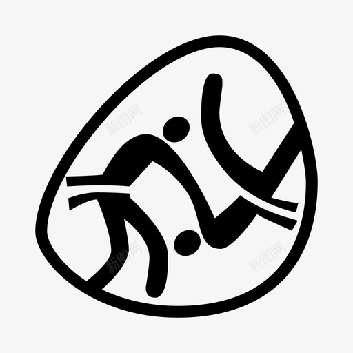 柔道格斗运动奥运会图标svg_新图网 https://ixintu.com 夏季奥运会 奥运会 摔跤 柔道 格斗运动