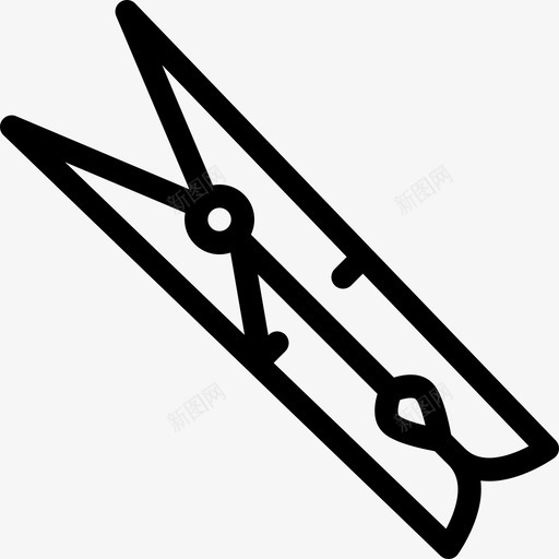 衣夹清洁职业图标svg_新图网 https://ixintu.com 努力工作大纲 工作 服务 清洁 职业 衣夹