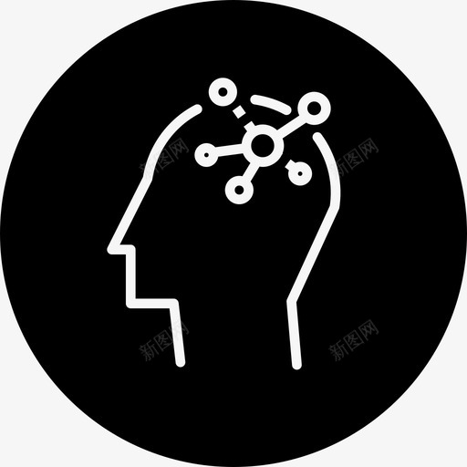 头像创意横向图标svg_新图网 https://ixintu.com 业务线轮差 创意 头像 思考 横向 用户 解决方案