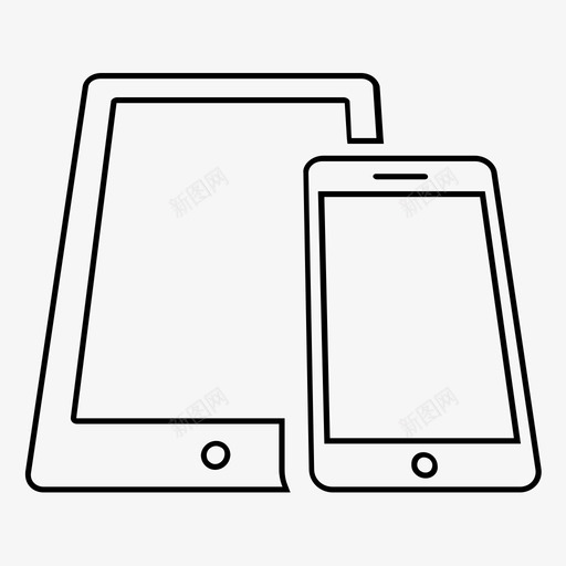 设备手机显示器图标svg_新图网 https://ixintu.com ipad 屏幕 平板电脑 手机 显示器 智能手机 智能手机平板电脑ipad 设备