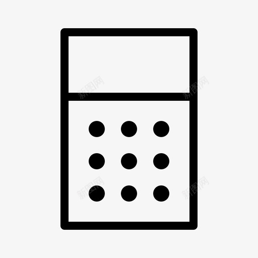 计算器商务桌面图标svg_新图网 https://ixintu.com 办公室 商务 文具 桌面 计算器 设备