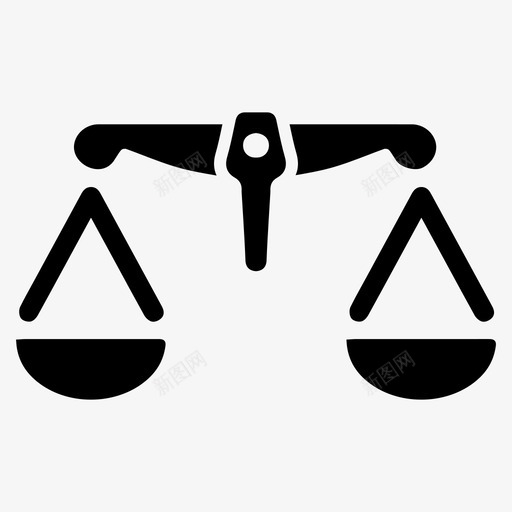 平衡法官正义图标svg_新图网 https://ixintu.com 商业终极 平衡 正义 法官 法律 规模