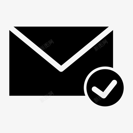 接受电子邮件检查邮件信件图标svg_新图网 https://ixintu.com 信件 发送邮件 接受电子邮件 检查邮件 邮寄 邮箱